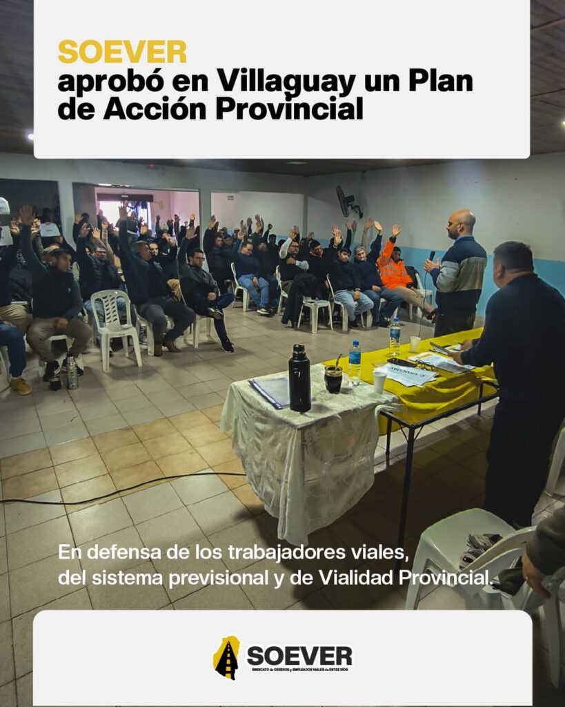 alt="Asamblea de SOEVER en Villaguay en rechazo a la reforma previsional en Entre Ríos"