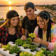 alt="Jóvenes entrerrianos trabajando en iniciativa ecológica para aplicar al financiamiento para proyectos ambientales de jóvenes en Concordia"