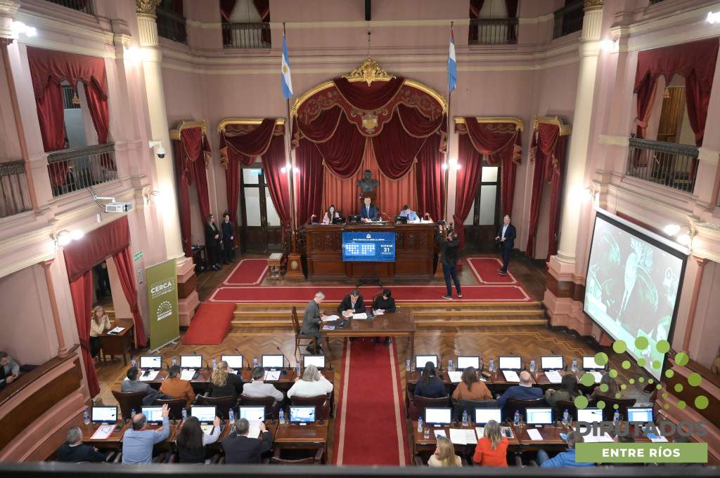alt="Diputados de Entre Ríos durante la votación de la reforma previsional en Entre Ríos"