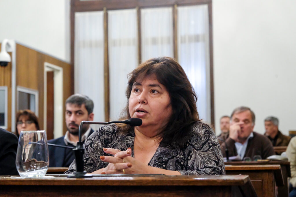 alt="la senadora Nancy Miranda anunció su decisión de conformar su propio espacio político, alterando el mapa legislativo"