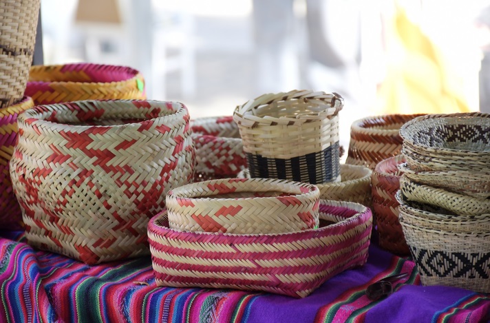 alt="cestas de material vegetal que se podrán apreciar en las 35ª Jornadas Nacionales de Artesanía"