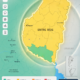 alt="Mapa de alerta amarilla por tormentas en Entre Ríos emitida por el SMN"