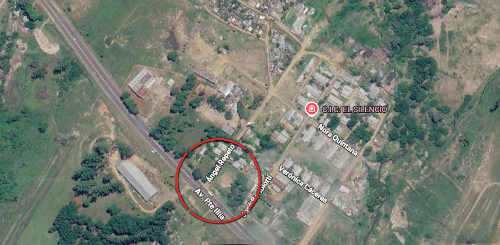 alt="Infografía de mapa que muestra la zona afectada por el corte de luz programado en Concordia"