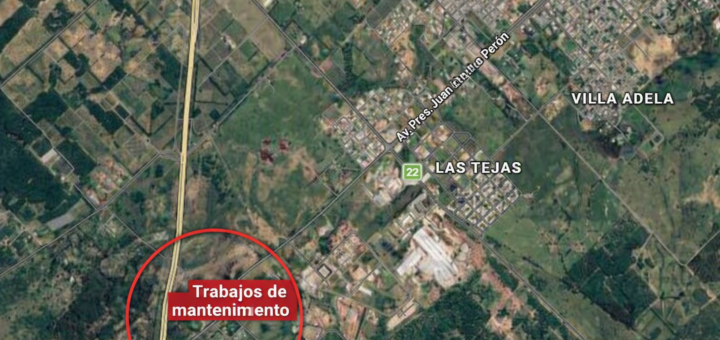 alt="Vista aérea del área del sector cuyo mantenimiento provocará el corte de energía programado en Concordia para este domingo"