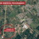 alt="Vista aérea del área del sector cuyo mantenimiento provocará el corte de energía programado en Concordia para este domingo"