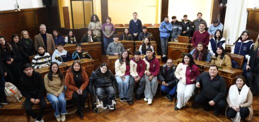 alt="Imagen grupal del Concejo Deliberante Juvenil de Concordia en pleno recinto, listos para debatir sus proyectos"