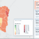 alt="Captura del Mapa de la Deuda con la mora de las familias en Entre Ríos en todas las entidades: mapa departamental y tasa de mora de 17,41%"
